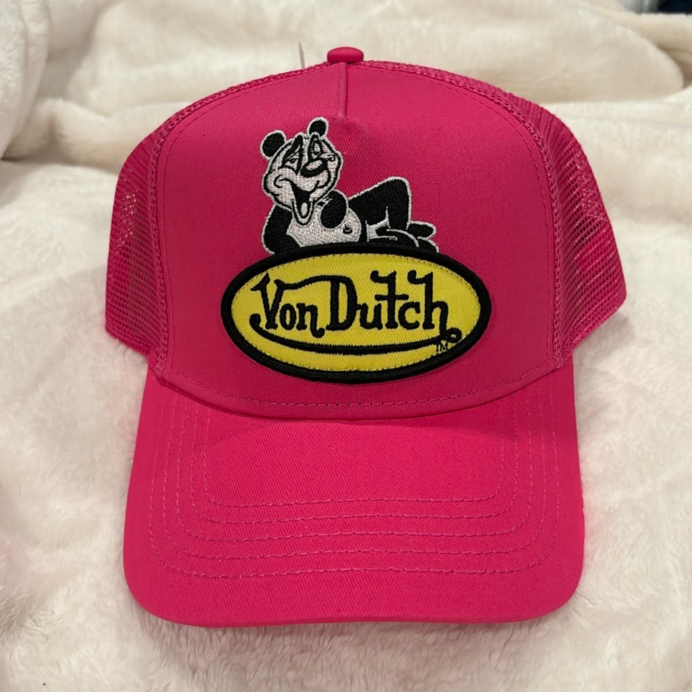 Breakfastt Club Fuchsia & Yellow Trucker